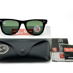 New Ray-Ban RB2140 Wayfarer 50MM Black Polarized Sunglasses