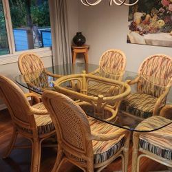 Pacific Rattan Dining Room table and buffet