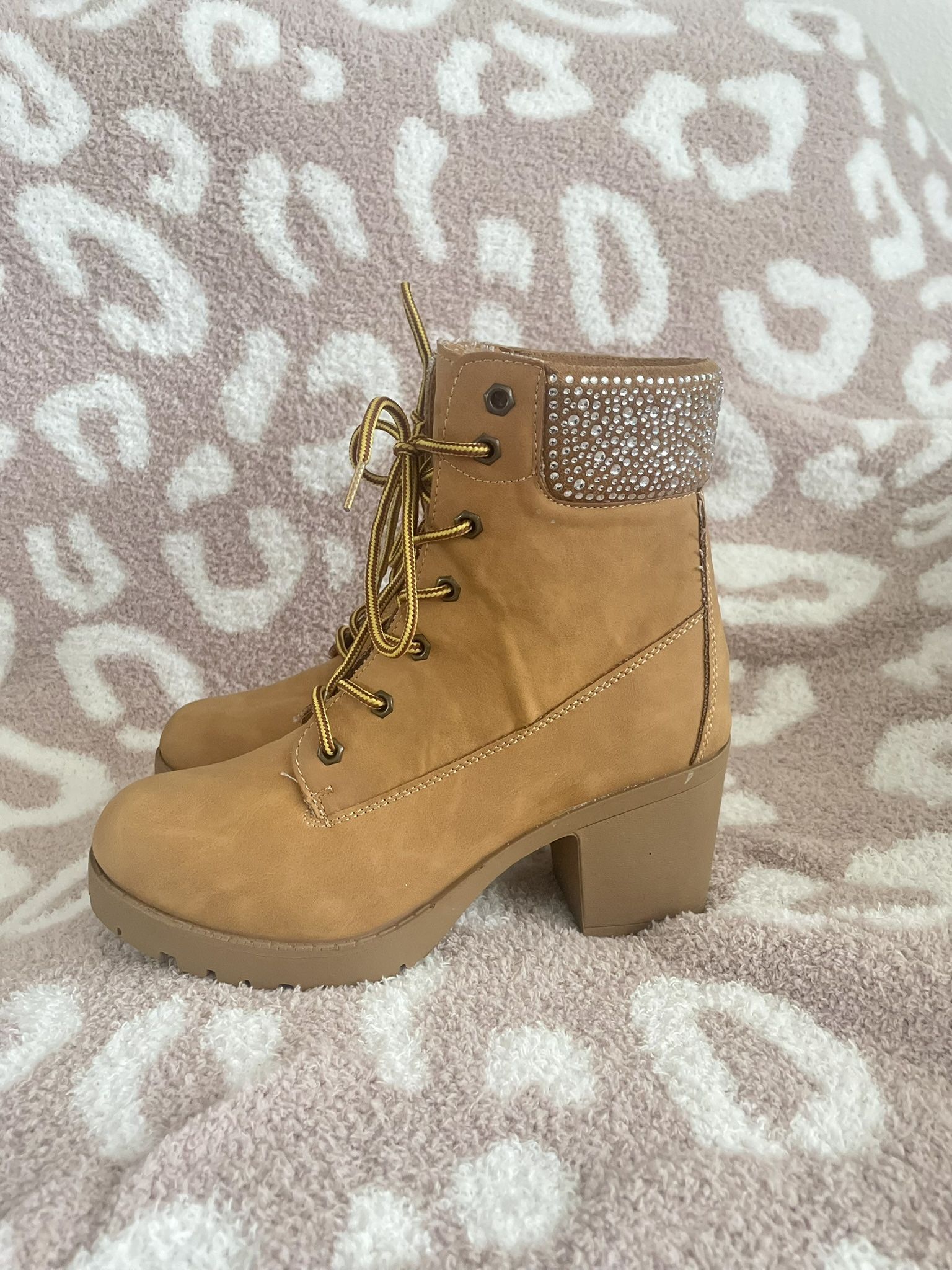 Bedazzled Wedge Boots