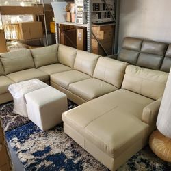 Leather Modular Sectional Sofa