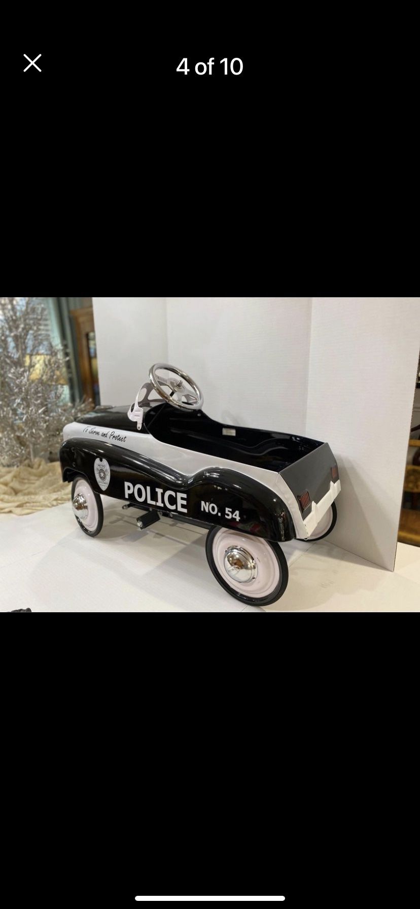 Vintage Police Pedal Car, No.54 "Serve and Protect for Sale in Lutz, FL