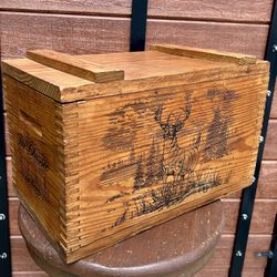 Vintage Wooden Ammo Box Crate — The Classic By Evans Series