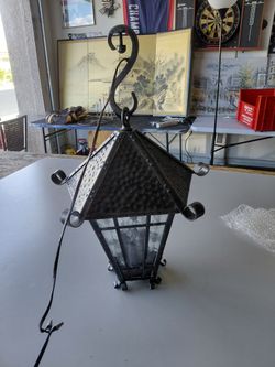 Wrought Iron Lamp