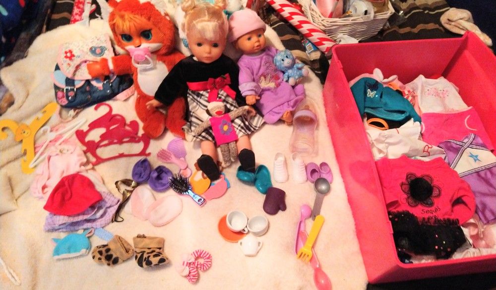 Baby Dolls And Accessories - $30 For All