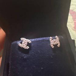 Channel Crystal Earrings 