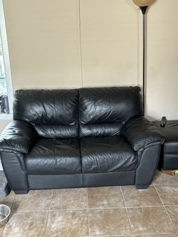 Leather Love Seat