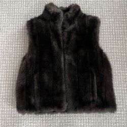 Faux Fur Vest (Size 12) - Like New