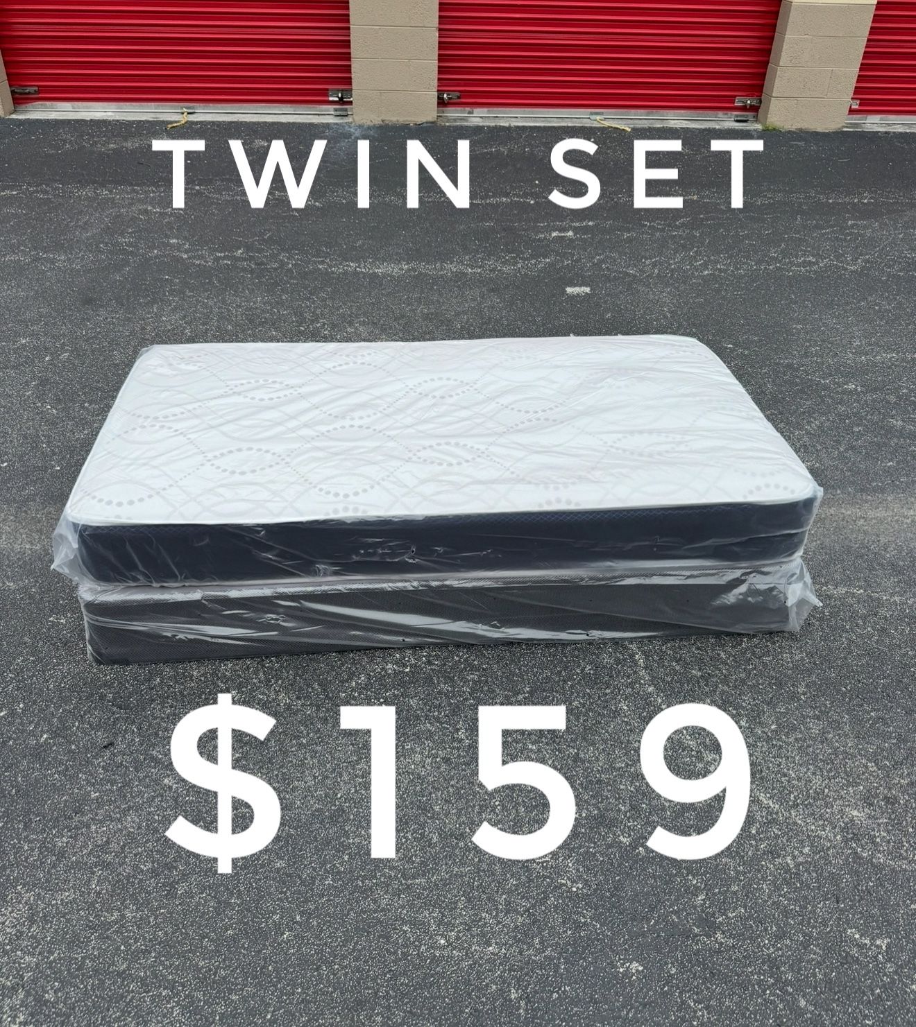 New Twin Size Mattress And Box Spring Set // We Offer 🚚