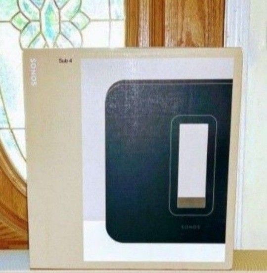 Sonos Subwoofer Sub 4 - Black Brand New Sealed Including 1 Year Warranty. Generation 4 subwoofer wireless.