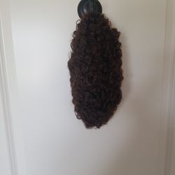 Short Curly Dark Brown Wig Afro Type Unisex 