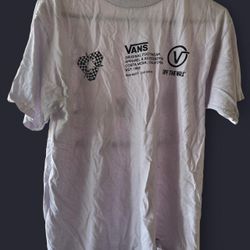vans white tee