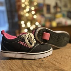 Pink Heelys Shoes In Good Shape Size Youth 1