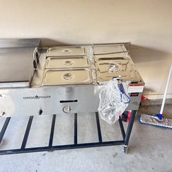 Cooking grill ghost kitchen food truck