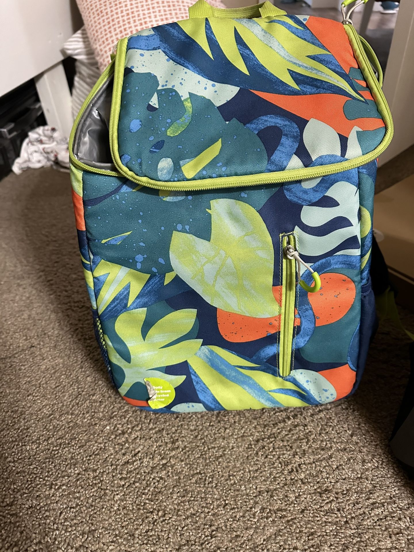 7.5qt Backpack Cooler Jungle - Sun Squad