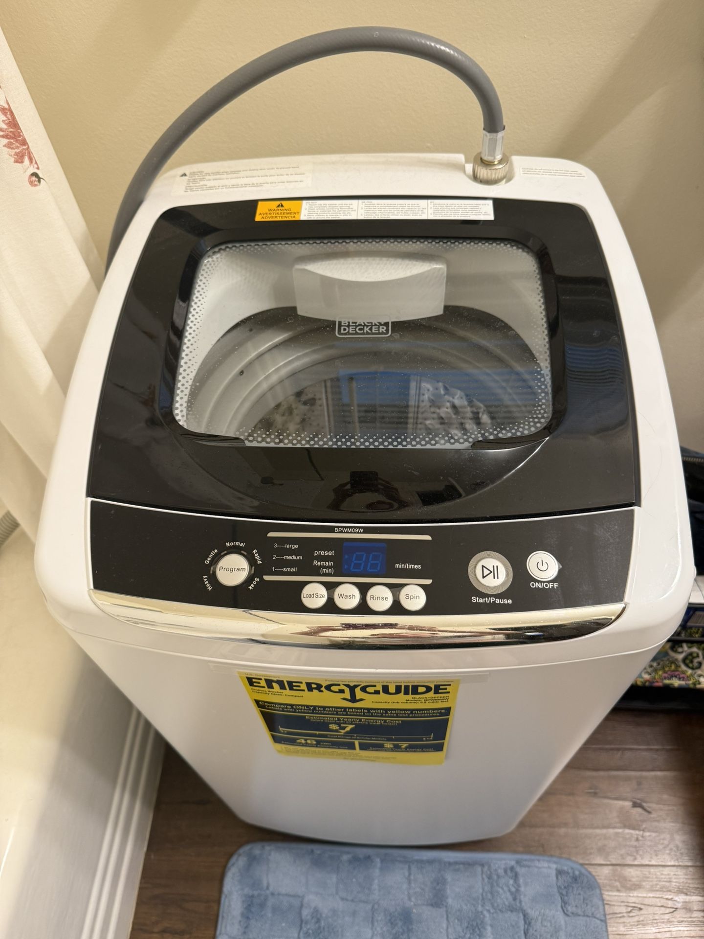 BLACK+DECKER 0.9 Cu. Ft. Portable Washing Machine