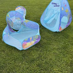 Ocean Tent, Ball Pit, Tunnel (Balls Not Included)