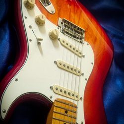 Fender 70th Anniversary Stratocaster Cherry Burst  Strat With Locking Tunners  Fully Set Up