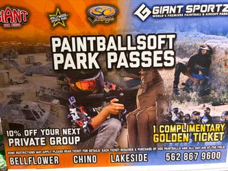 Paintball Soft park Passes!