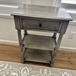 Kirkland Table With Shelves & Drawer