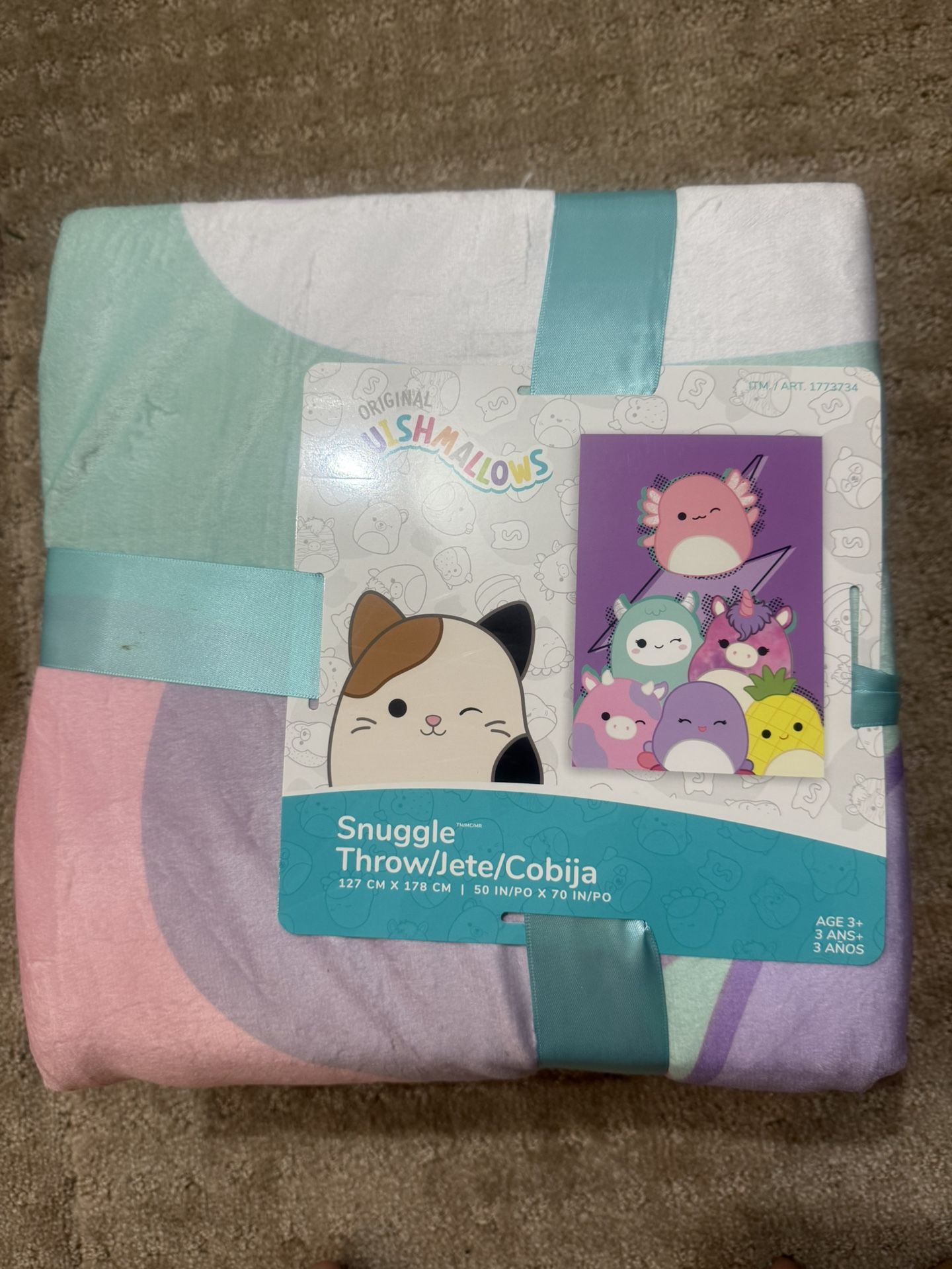 Squishmallows Snuggle Throw Blanket