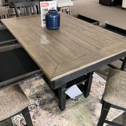 Tyler Creek Counter Height Dining Set Table 4 Chairs and Bench 