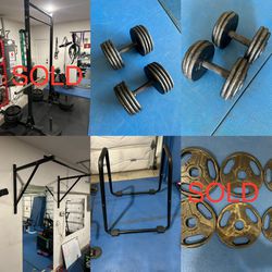Home Gym Dumbbells and Equipment 