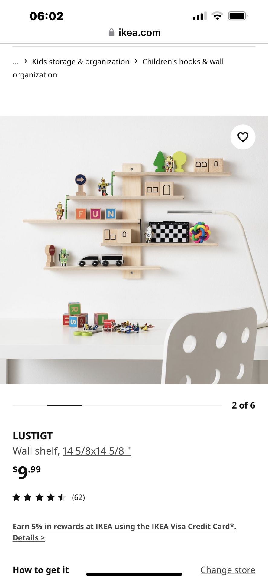 LUSTIGT Wall Shelf