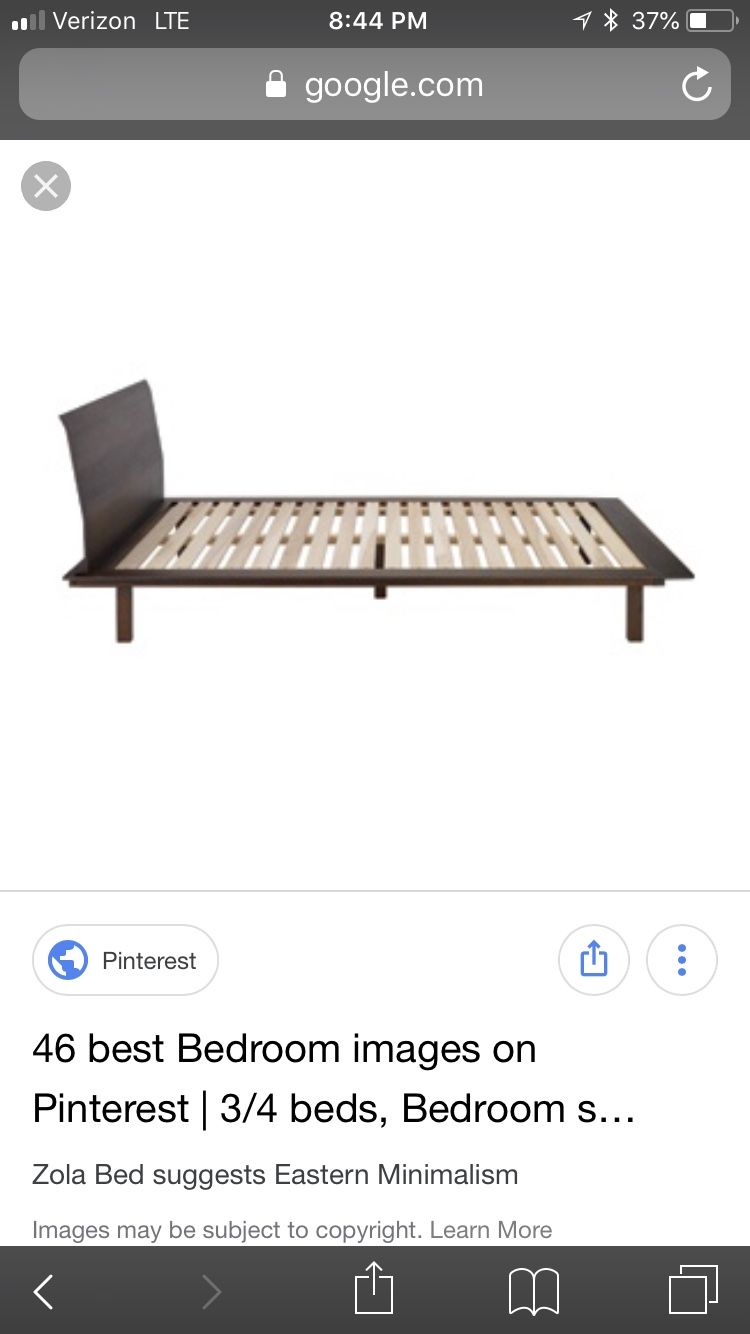 Design Within Reach (DWR) king walnut platform bed