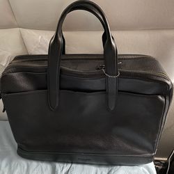 COACH Leather Messenger Laptop Bag Brief