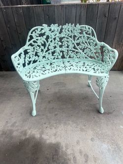 Vintage cast-iron settee