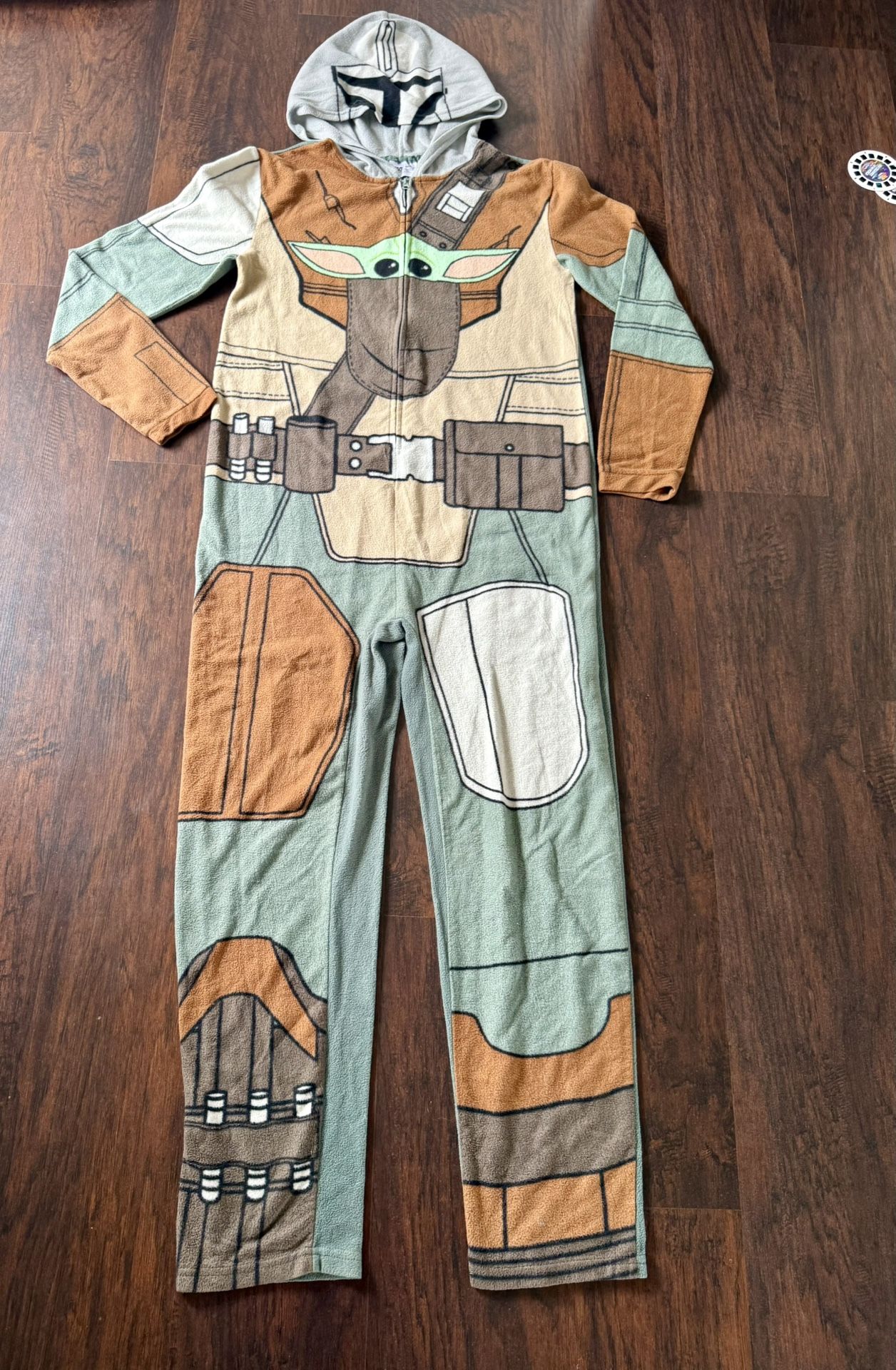 Adult Costume-STAR WARS THE MANDALORIAN Fleece JUMP SUIT Baby Yoda Costume