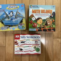  Kids’ Educational Games – Gently Used, Complete Sets