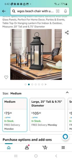 Black Hurricane Lantern 