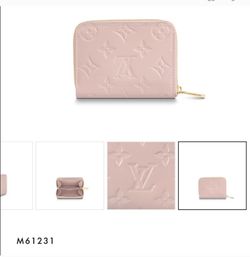 Authentic Louis Vuitton Rose Ballerine Zippy purse wallet