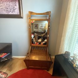 Entryway Solid Wood Cabinet 