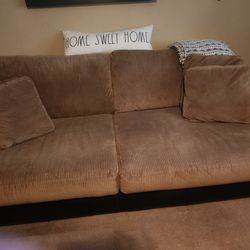 Large Deep Couch And Matching Oversize Chair . 