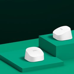 Amazon eero 6 mesh wifi system - Connect 75+ devices, 2-pack (1 router + 1 extender)