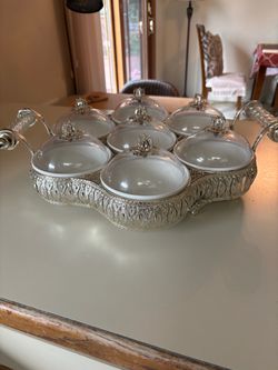 Middle eastern Turkish 7 section serving tray