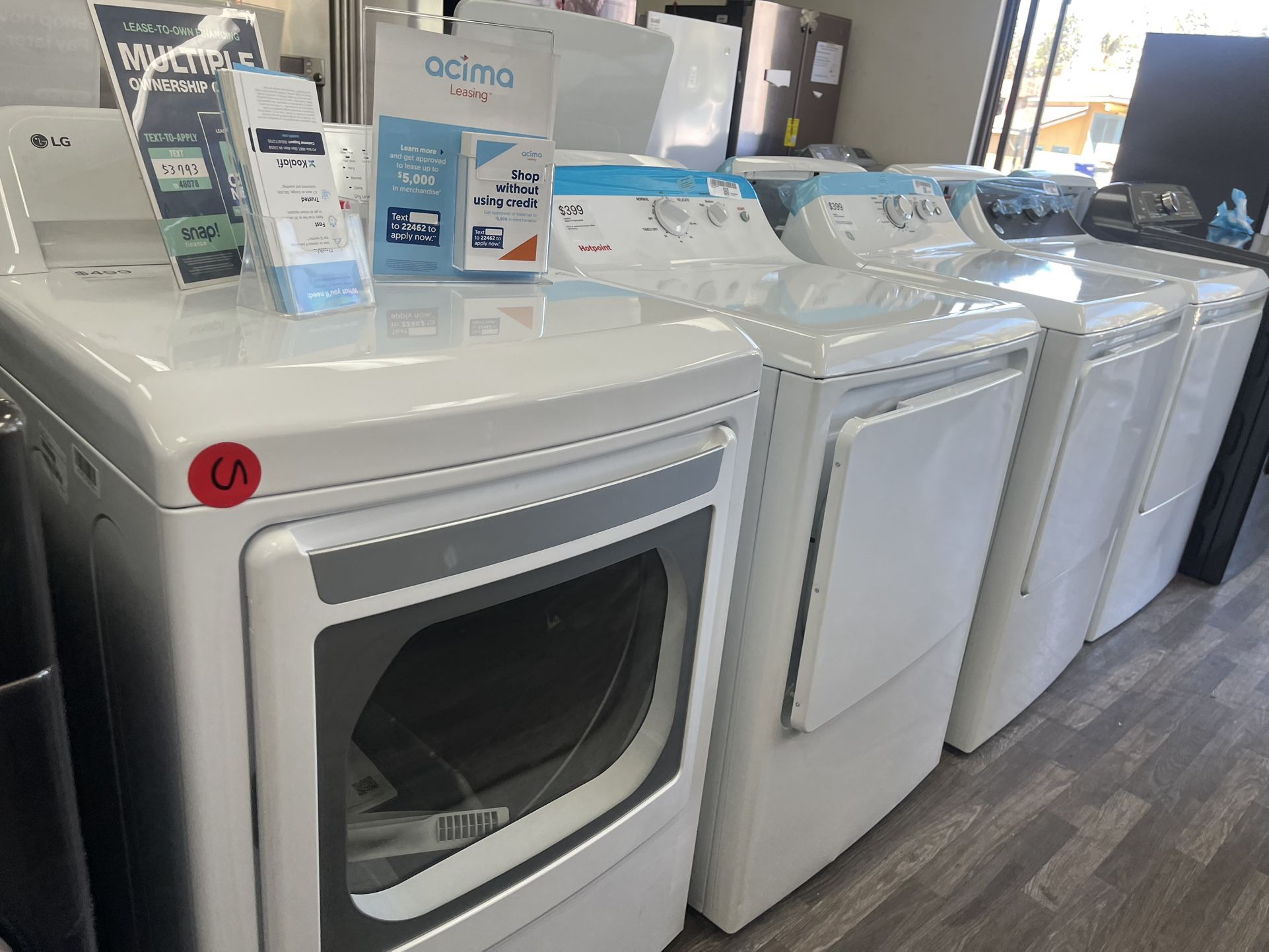 Hotpoint Top Load Electric Dryer With Auto Dry