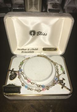 Gold plated mother& daughter bracelets