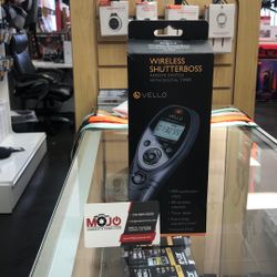Vello Wireless Shutterboss Remote Switch With Digital Timer