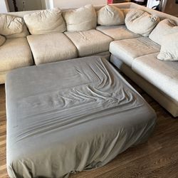 L Shaped Couch & Ottoman