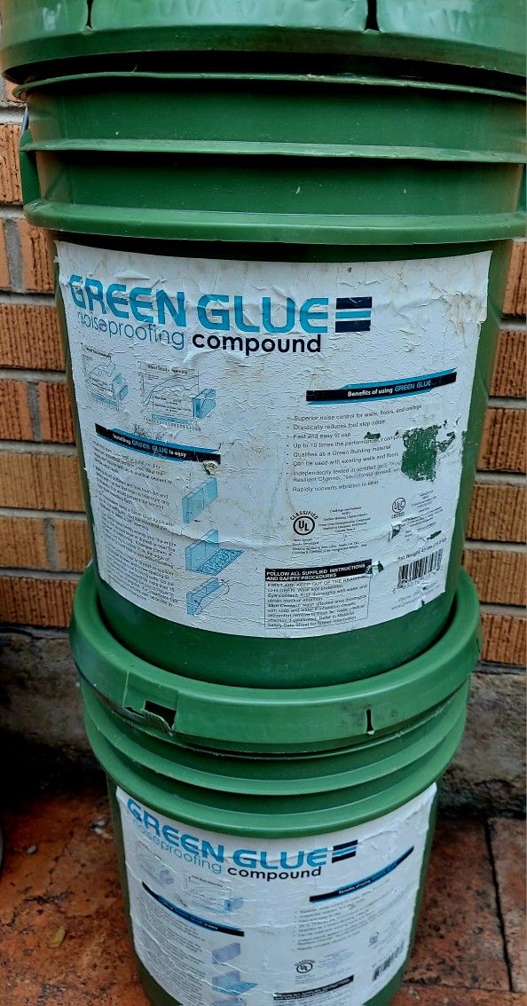 Green Glue Noiseproofing Compound - 10 Gallons