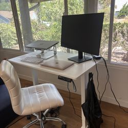 White Standing Desk