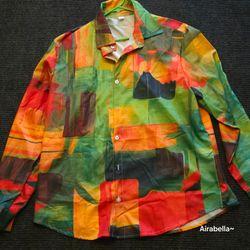 Abstract Art Button-Up Shirt