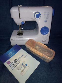 The sewing machine is barely used!