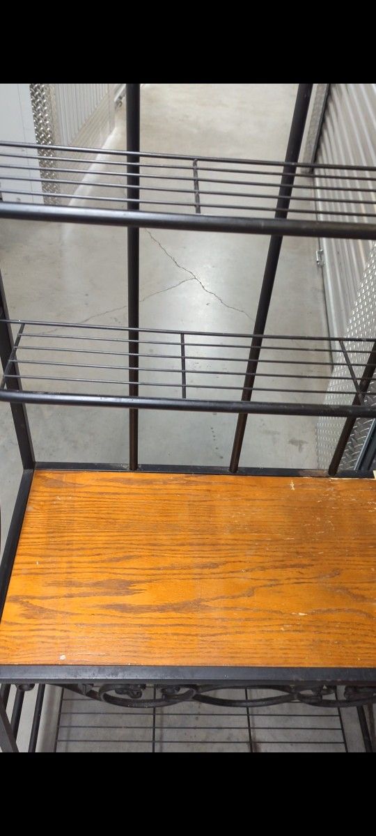 Kitchen or Patio Shelves with wine holder