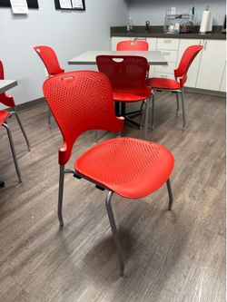 Red chairs perfect condition