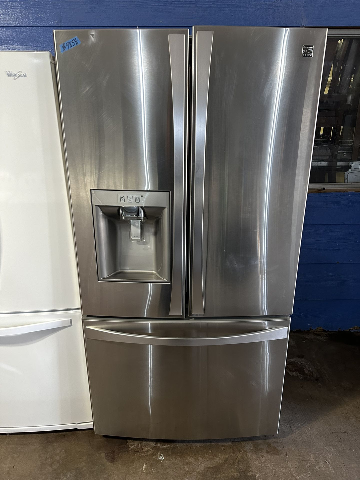 Kenmore French 3 Door Stainless Steel Refrigerator 