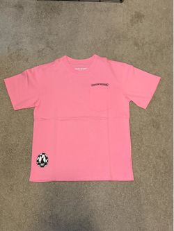 Chrome heart pink tee